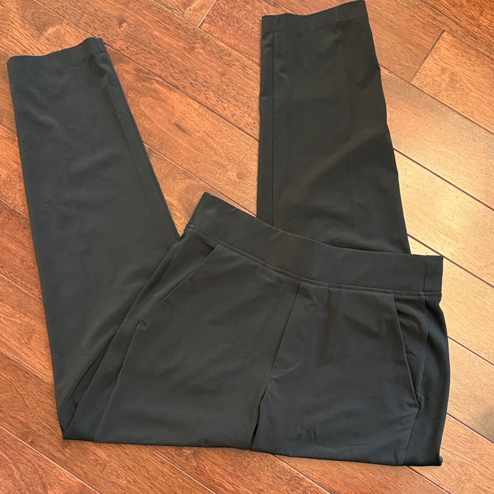 ❤️ NWOT Athleta Black 4 Pocket Side Ribbed Athletic Pants 2